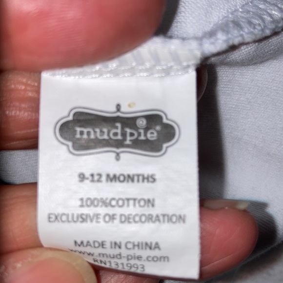 Mud pie for Atlantis mermaid tank top ruffle bottom set 9/12m - Picture 11 of 11